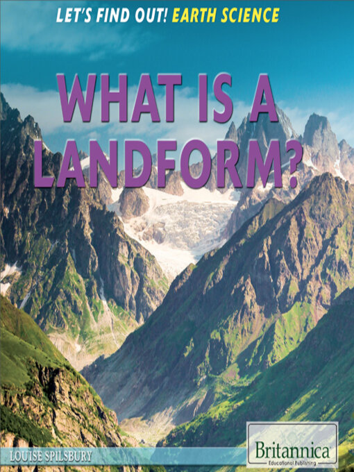 Hope Killcoyne创作的What Is a Landform?作品的详细信息 - 可供借阅